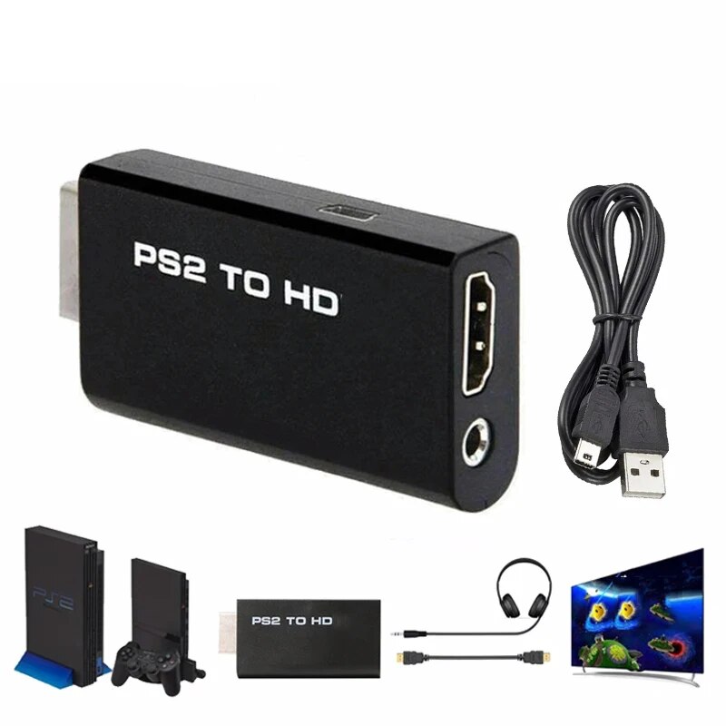 Hdmi Adapter Tablet - Adaptador Conversor HDMI para PS2 Compatível,