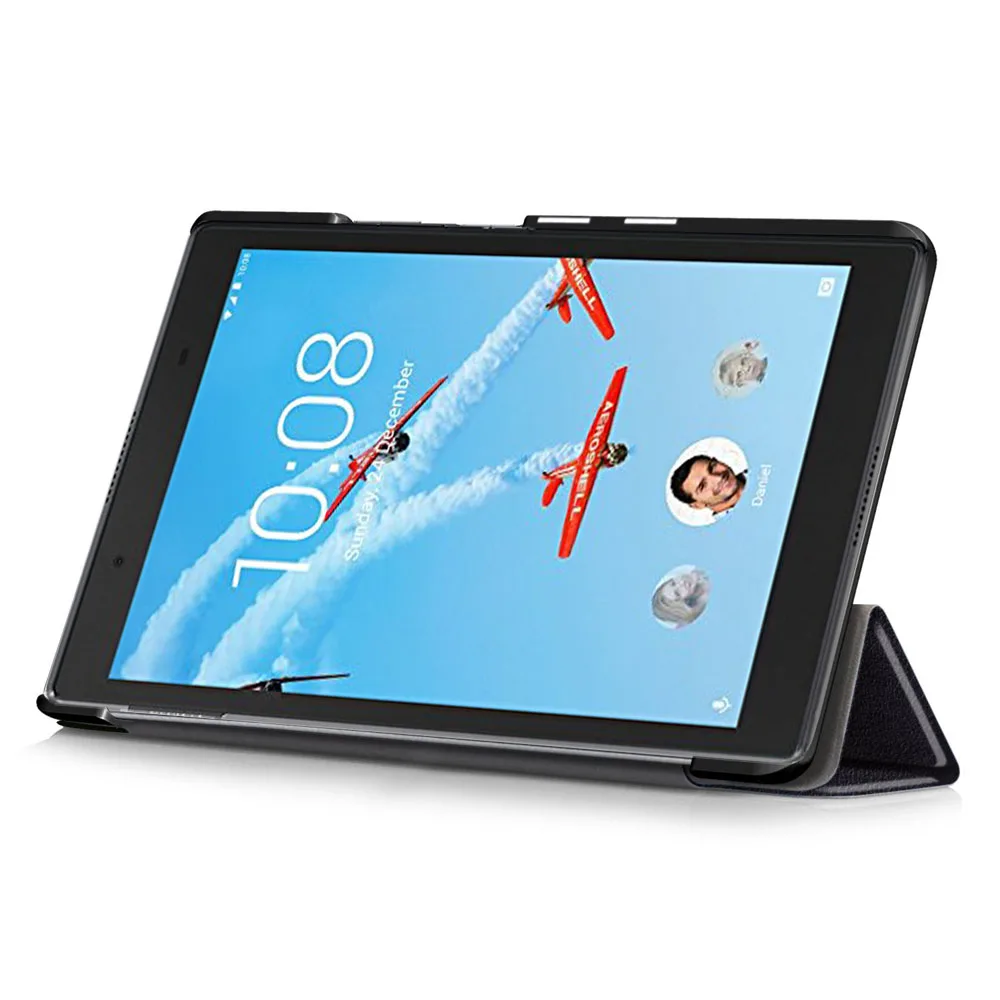 Tablet Accessories Lenovo - Capa de couro com suporte dobrável