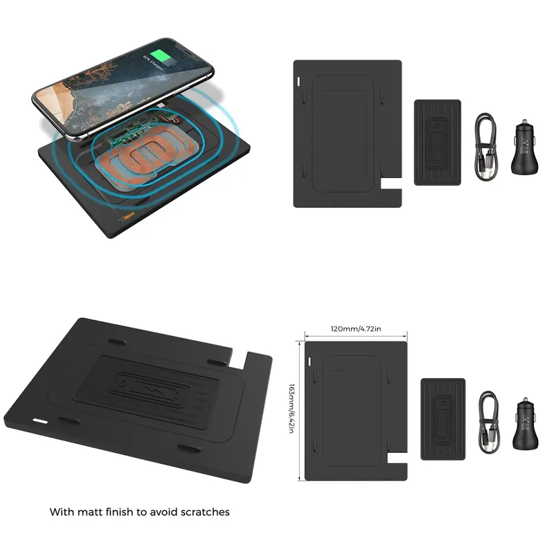 Wireless Charging Pad - Carregador Sem Fio 10W para Carro