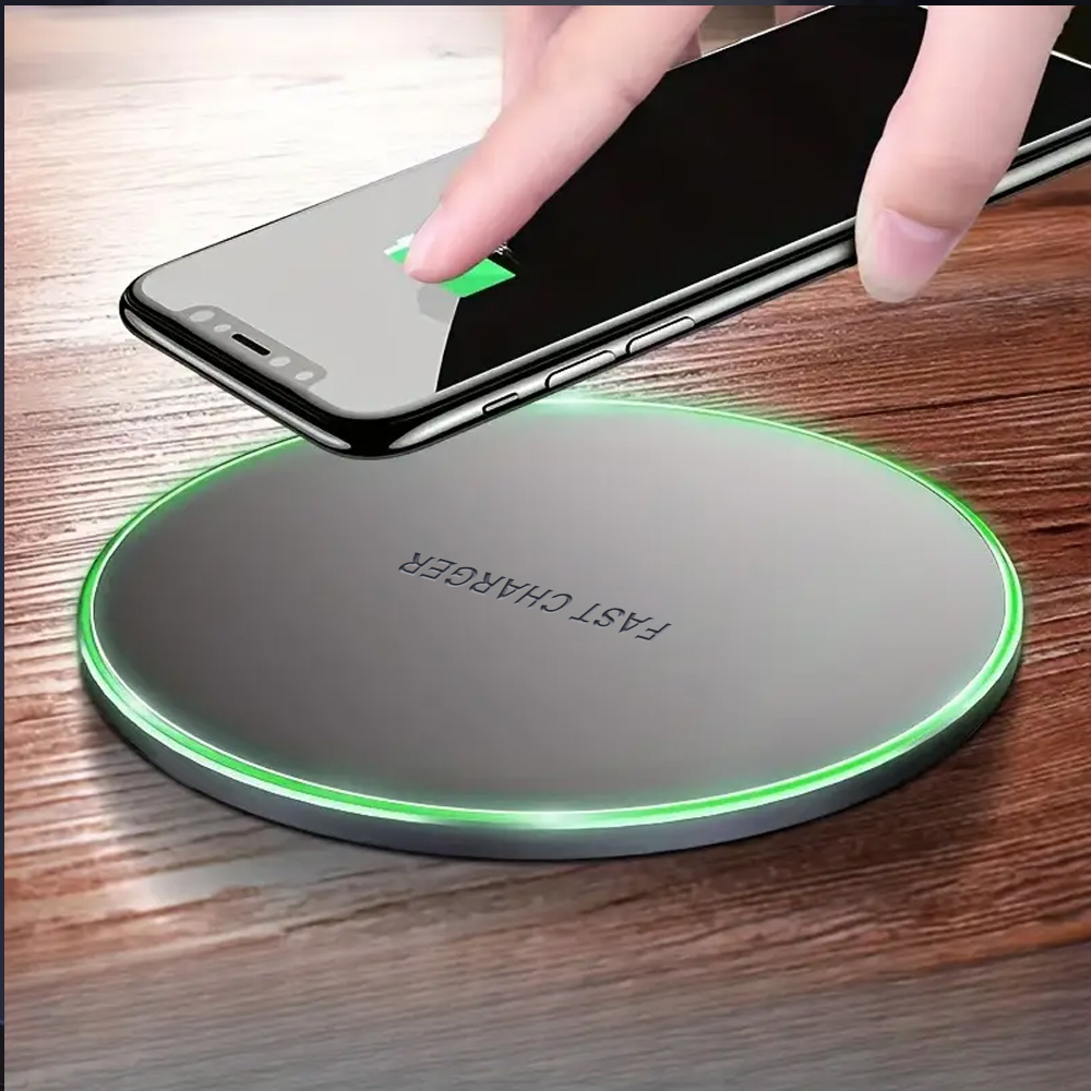 Wireless Charging Pad - Carregador Sem Fio Rápido de 15W