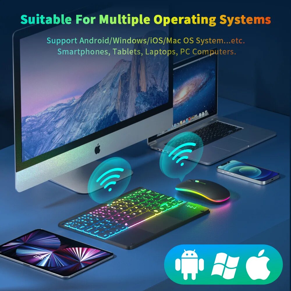 Teclado Bluetooth com Touchpad - Accessories For Android Tablet avaliação e preço