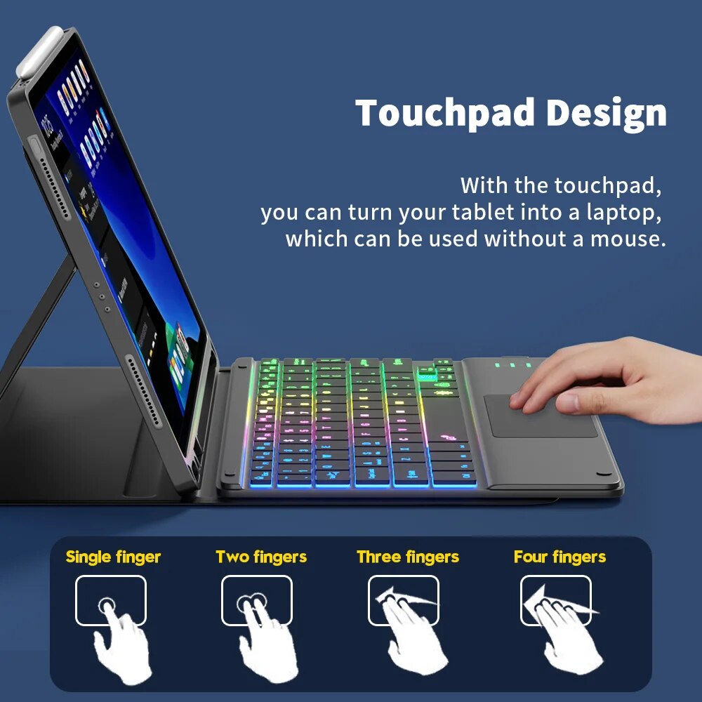 Teclado Bluetooth com Touchpad - Accessories For Android Tablet avaliação e preço