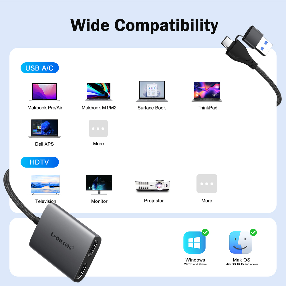 Lemorele adaptador hdmi duplo  - Hdmi Adapter Tablet avaliação e preço