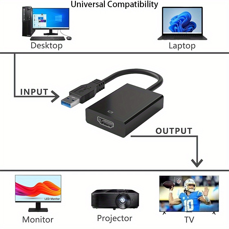 Cabo adaptador USB 3.0 para HD - Hdmi Adapter Tablet avaliação e preço