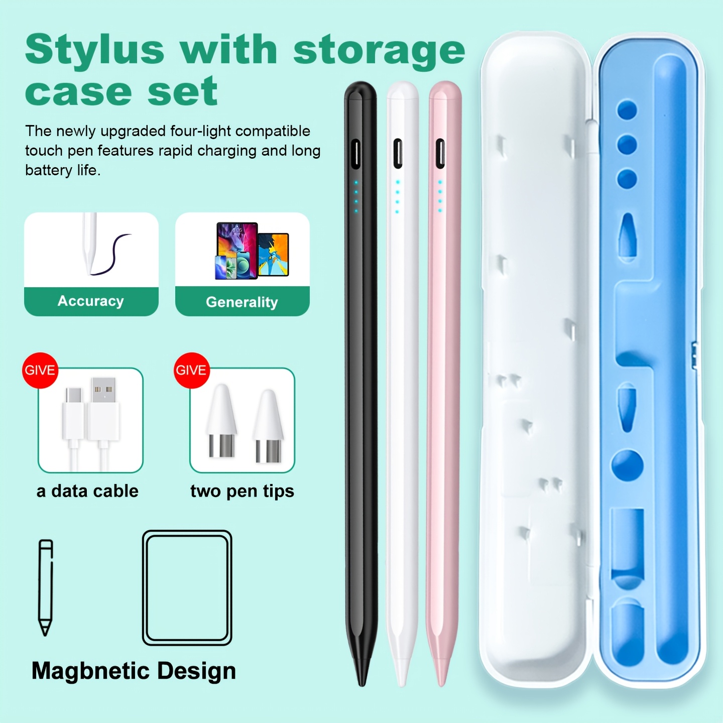 Caneta Stylus Universal Androi - Tablet Accessories For Kids avaliação e preço