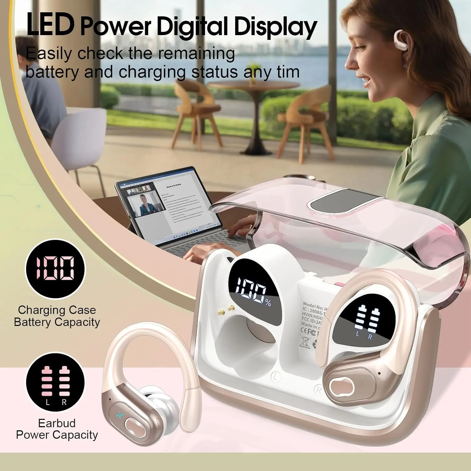 Fones de Ouvido Sem Fio GDLYL  - Wireless Charging Pad avaliação e preço